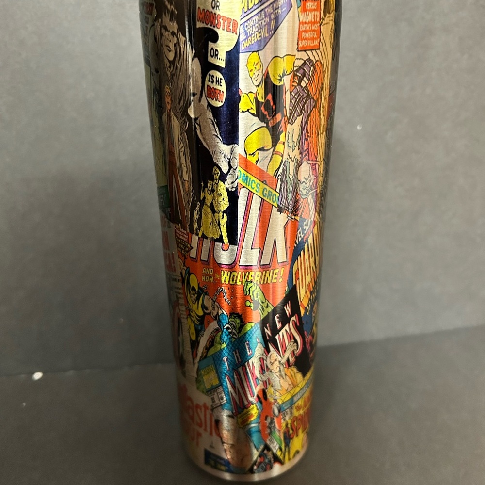 Marvel Comics Collage Stainless Tumbler - Multicolor